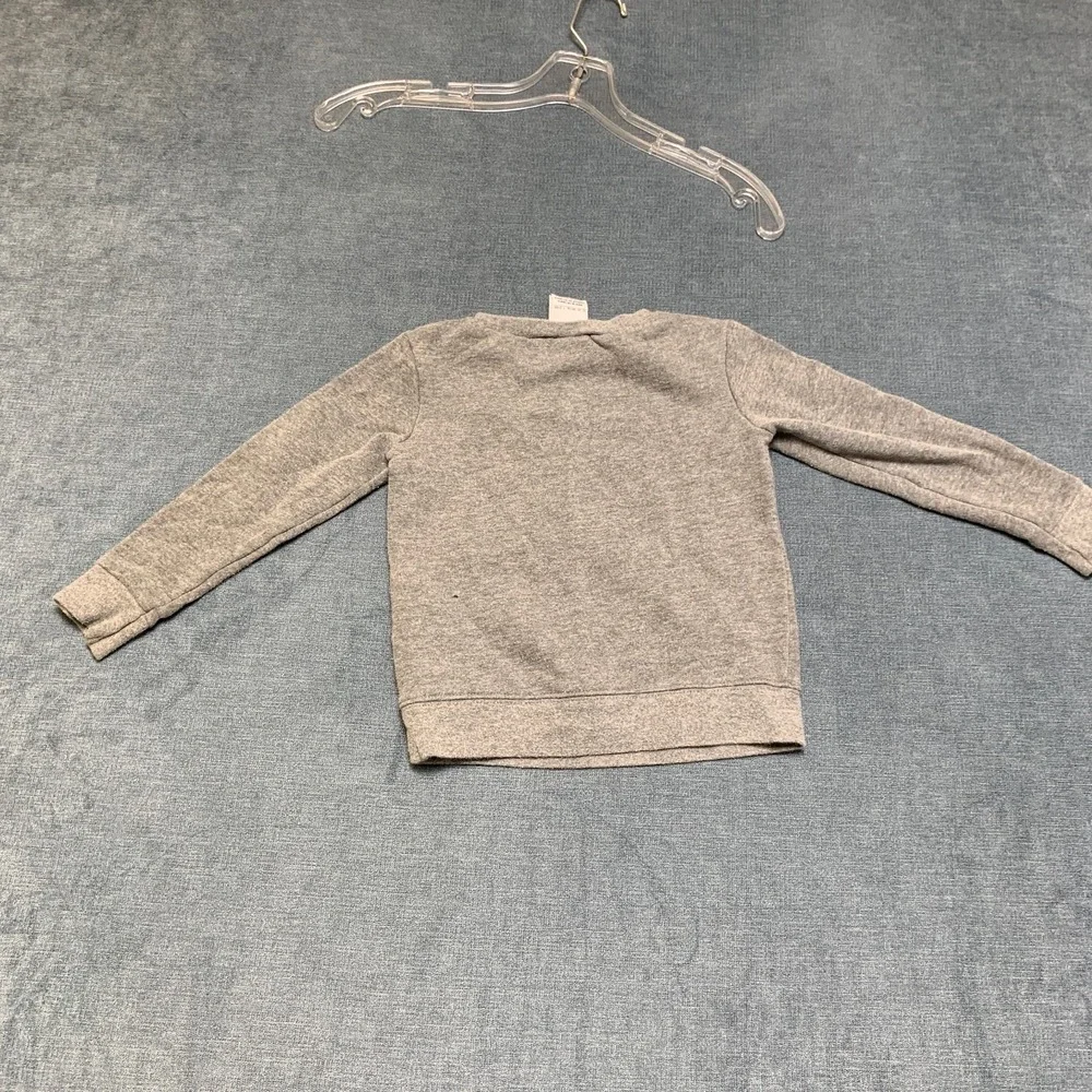 Nike Sweatshirt Toddler Boys 3T Heather Gray Long Sleeve Logo Graphic Pullover